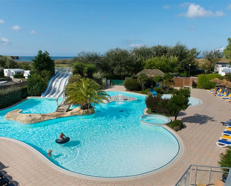 heated swimmingpool camping south brittany penestin - RESIDENCE LES ILES PENESTIN