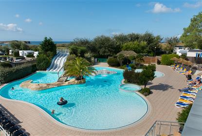 heated swimmingpool camping south brittany penestin - RESIDENCE LES ILES PENESTIN